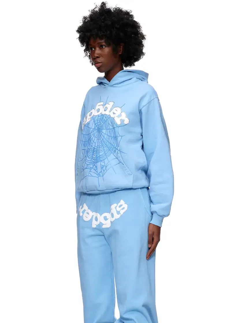 Sp5der Classic Sweatpant Sky Blue — view 3