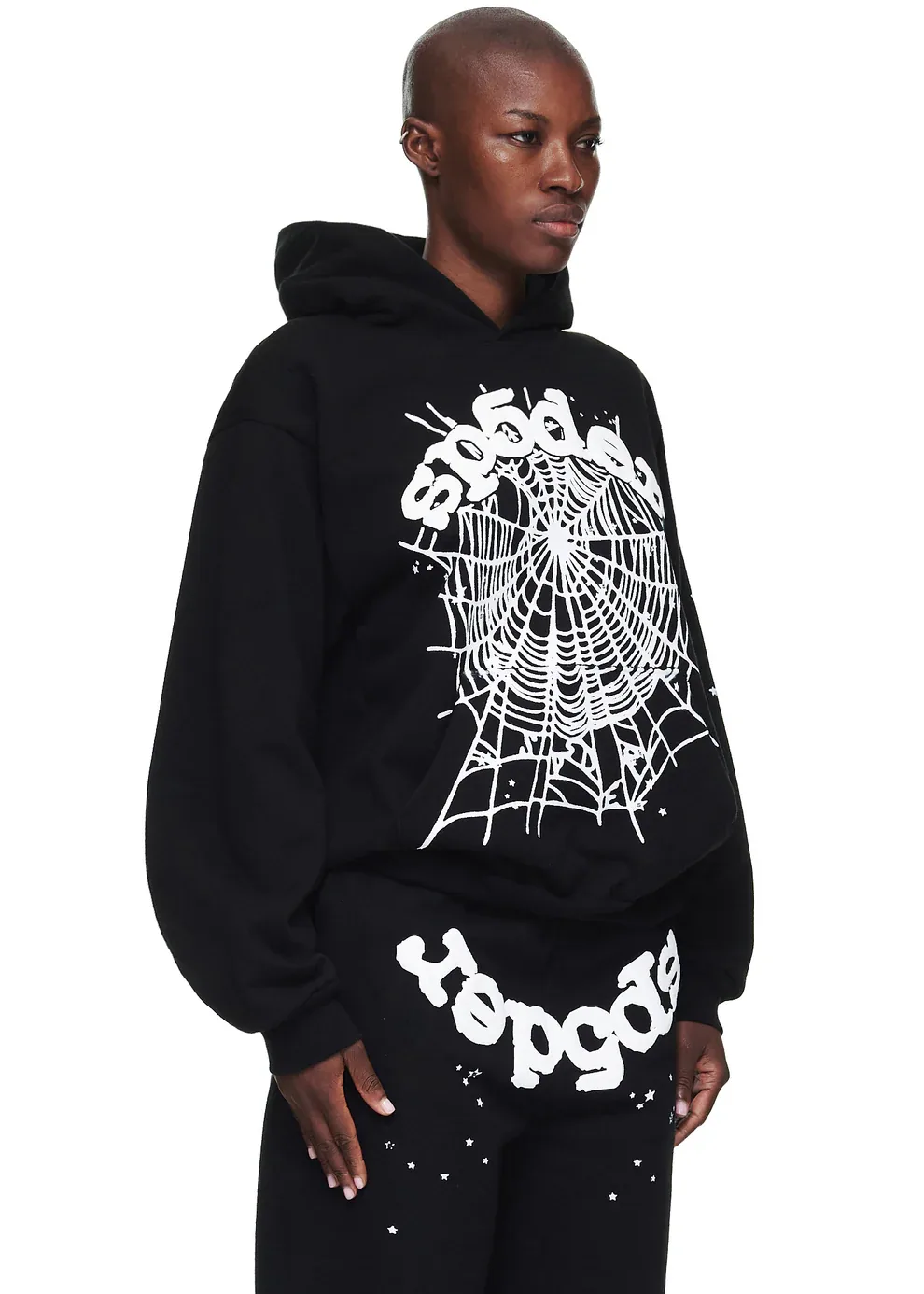 Sp5der OG Web Hoodie Navy — view 7