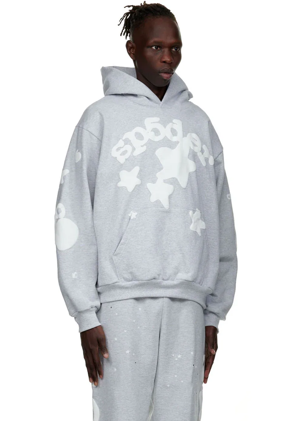 Sp5der Beluga Hoodie Grey — view 6