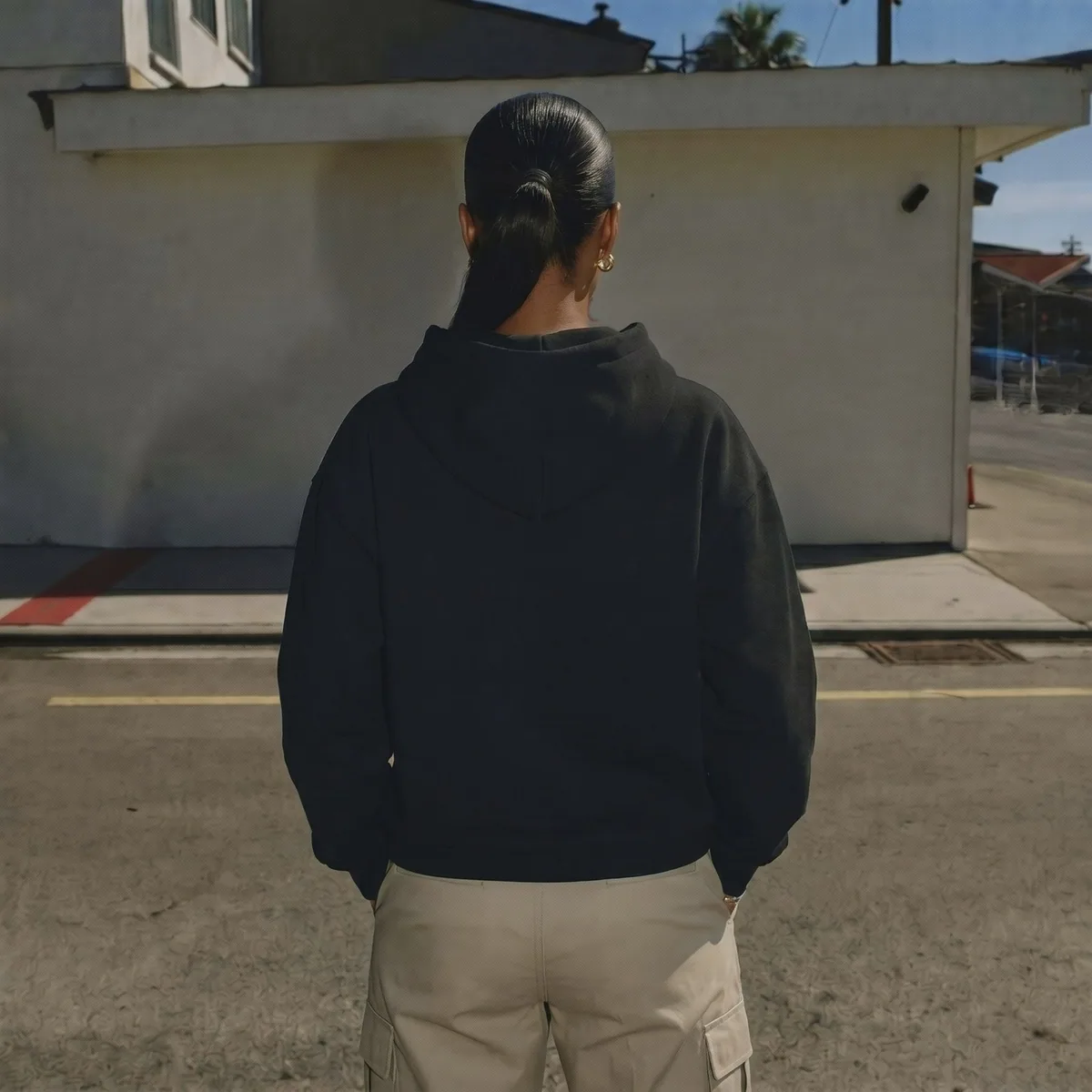 Sp5der OG Rhinestone Hoodie Black — view 4