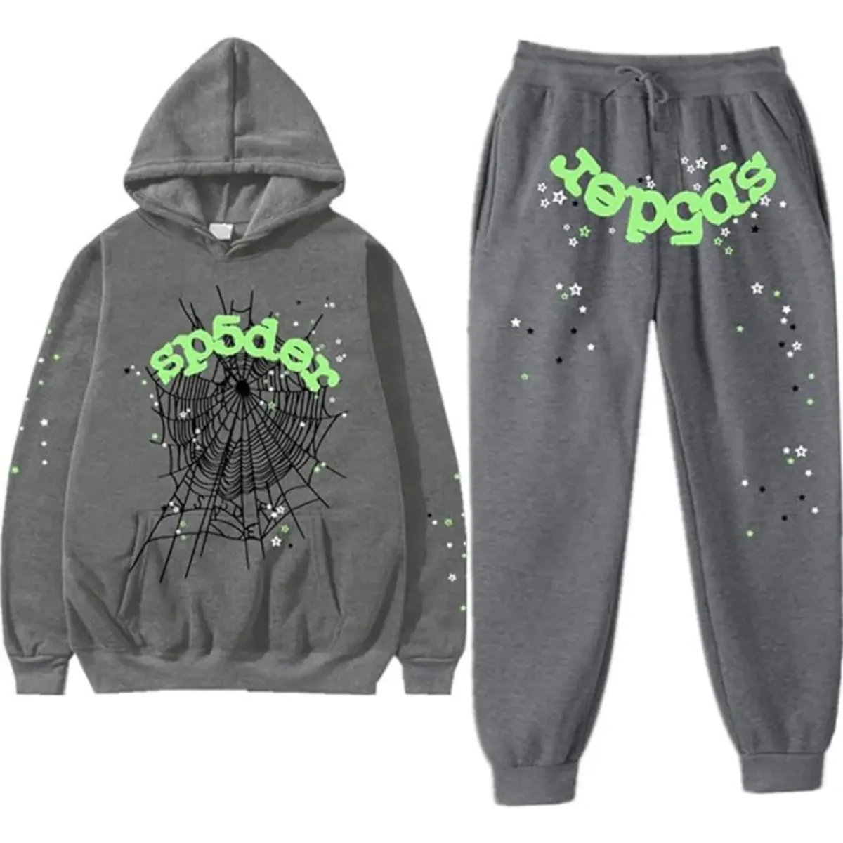 Sp5der Yellow Sweatsuit — sp5der
