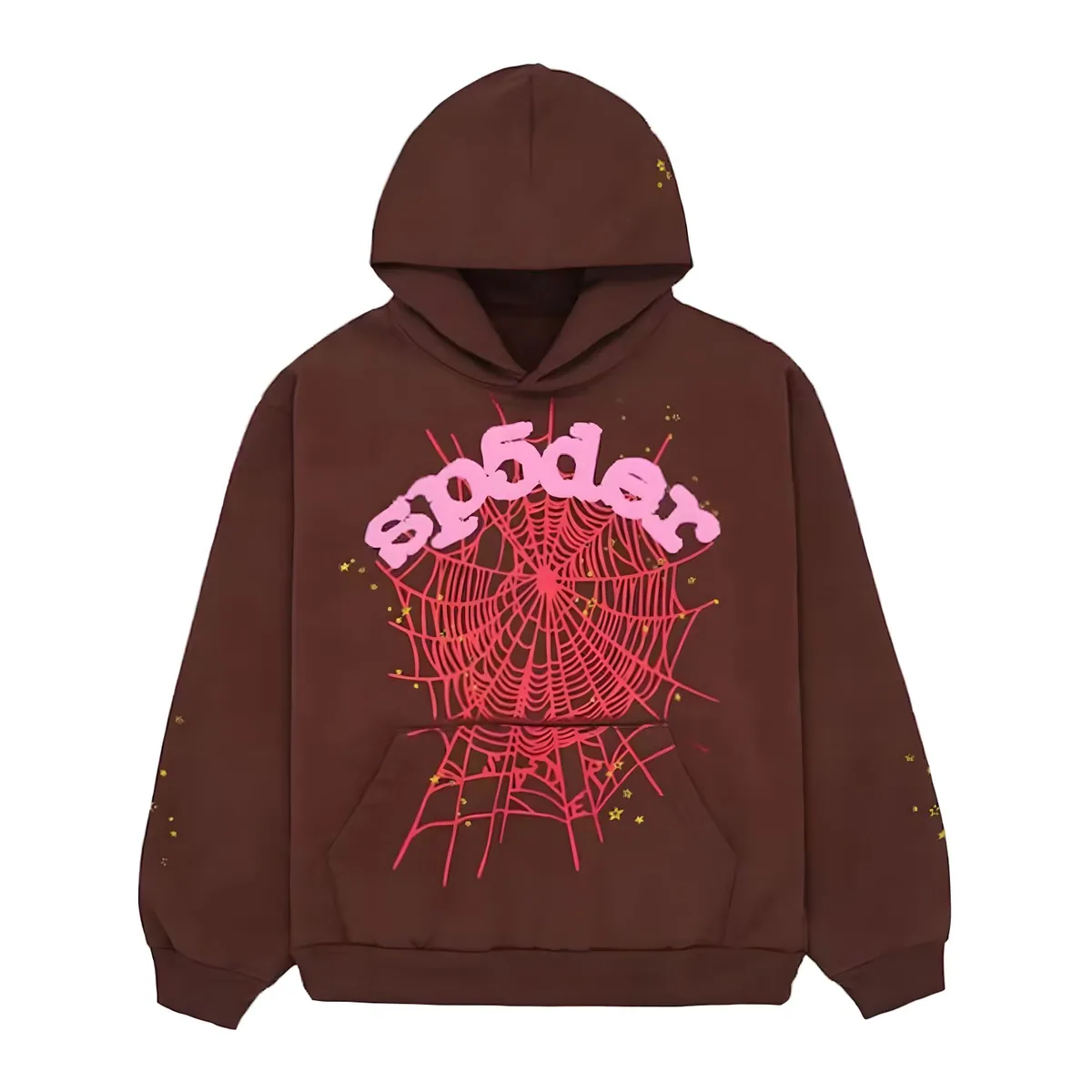 Sp5der Araignee Hoodie Brown — sp5der