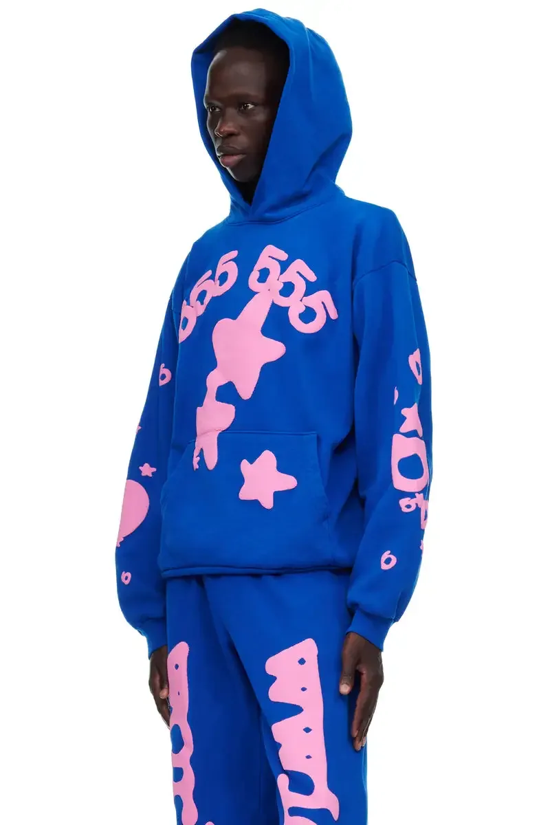 Sp5der Beluge Hoodie Blue — view 4