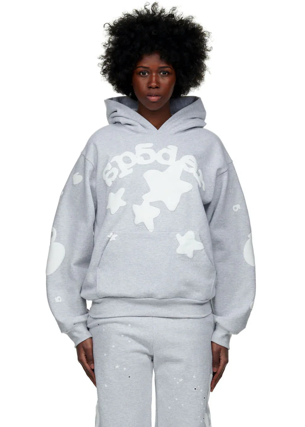 Sp5der Beluga Hoodie Grey — view 5