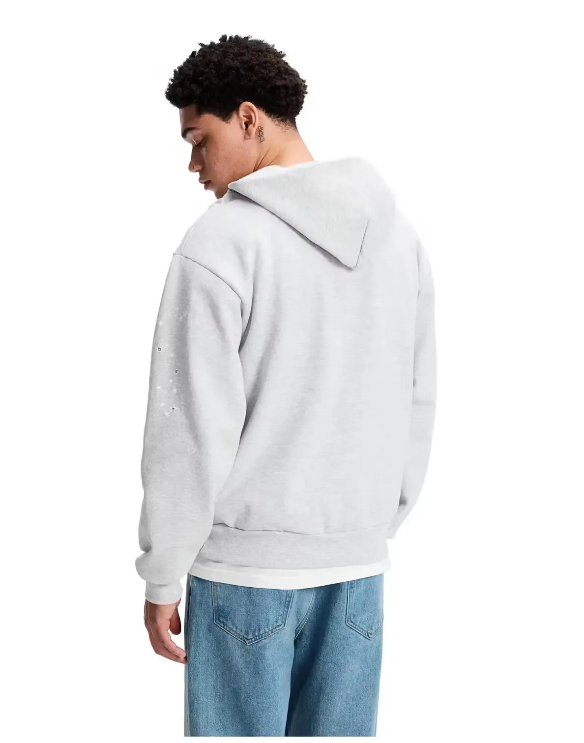 Sp5der OG Web Hoodie Heather Grey — view 4