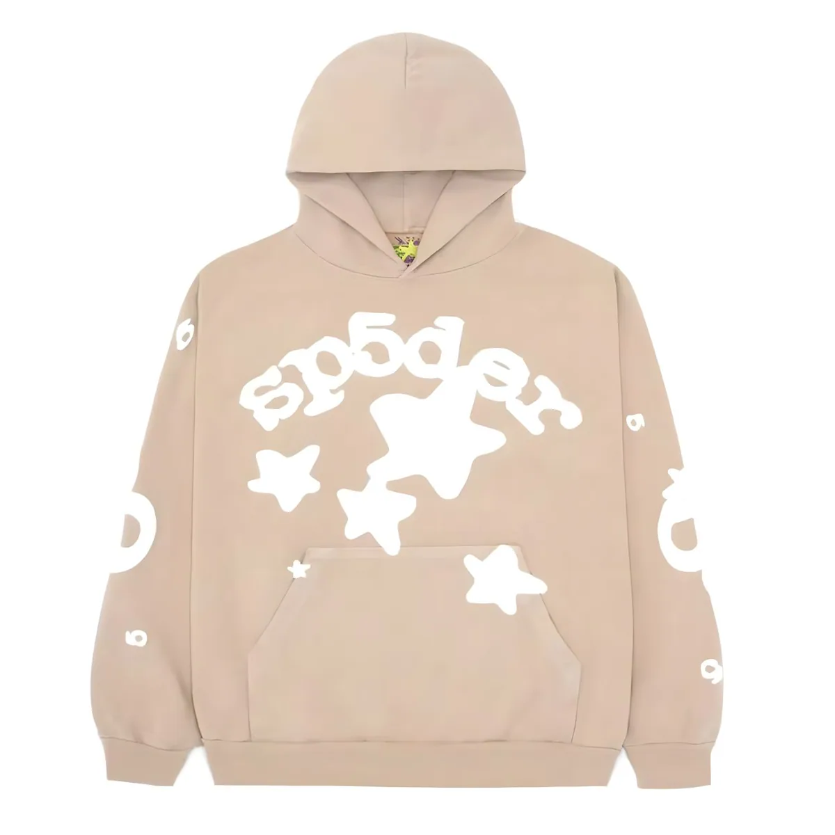 Sp5der All Over Print Hoodie Brown — sp5der