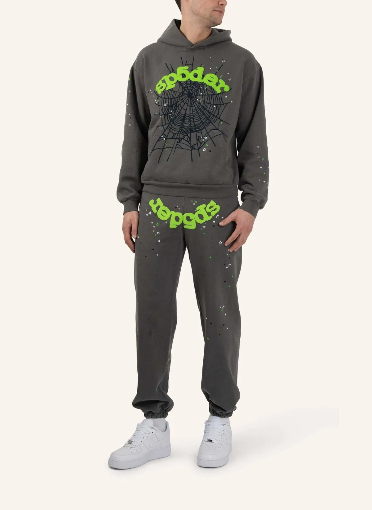 Sp5der Yellow Sweatsuit — view 5