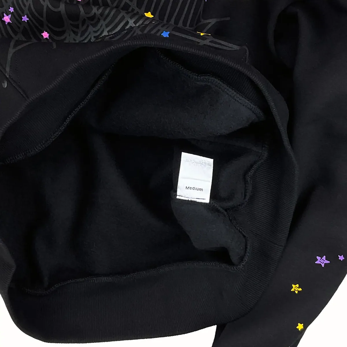 Sp5der Pink V2 Hoodie Black — view 5